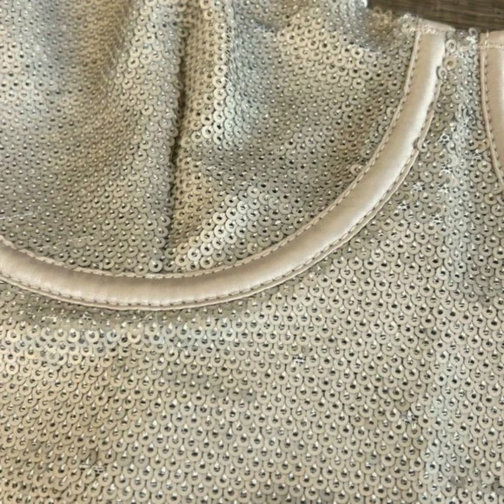 Zara Sequin Bustier Corset Crop Top (Sl) - Glam‎ Holiday Sparkly Party Festival - Picture 6 of 7